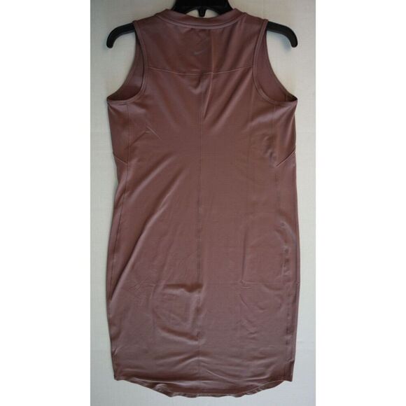 Nike FN2877-208 Women Sz M Smokey Mauve Dri-FIT Slim-Fit Knit Maternity Dress - Picture 2 of 12